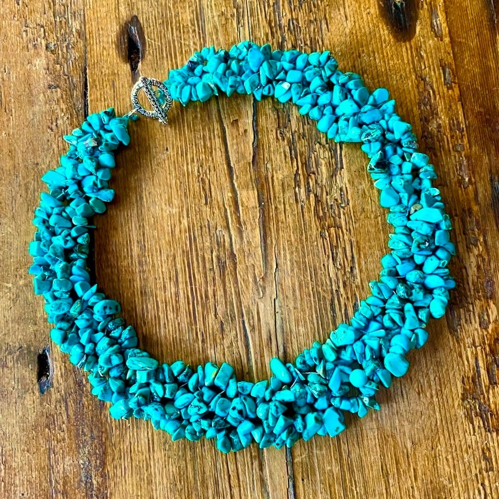 πΊπHPππΊ NWT Eye Candy LA Turquoise Collar Necklace - Picture 4 of 9